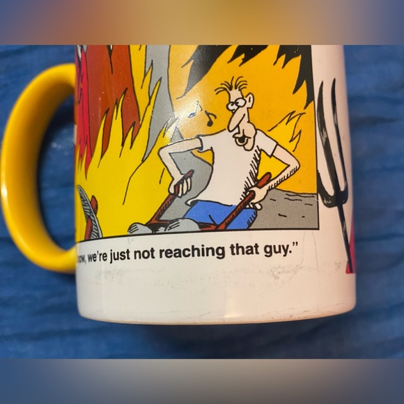 The Far Side Gary Larson Coffee Mug Today Is The First Day - Picture 6 of 7